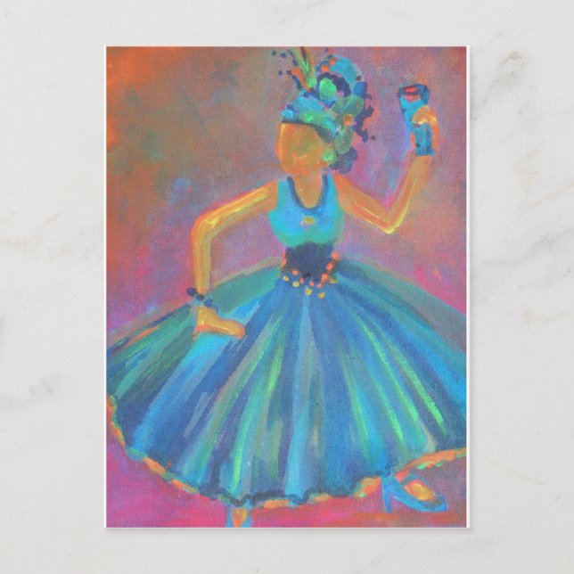 Cartão Postal Vida do Partido! por Deb Magelssen Studio (Frente)