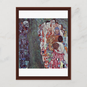 Cartão Postal Vida E Morte Por Klimt Gustav