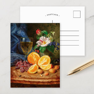 Cartão Postal Vida Estática com Laranjas   Josef Lauer