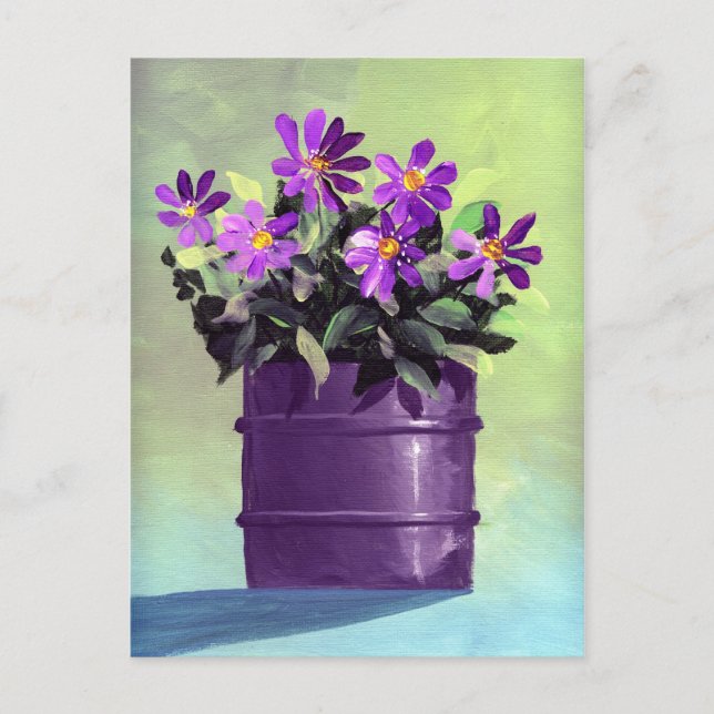 Cartão Postal Vida Estática Floral Puro (Frente)