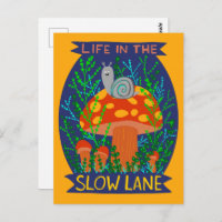 Vida na Estrada Lenta Cogumelo de Caracol Fofo