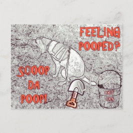 Cartão Postal Vida Pooper Scooper