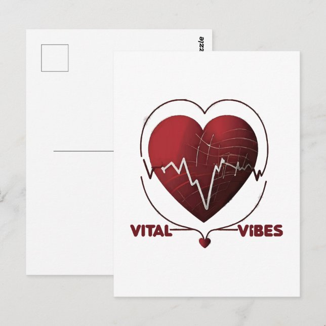 Cartão Postal Vida Saudável (Frente/Verso)
