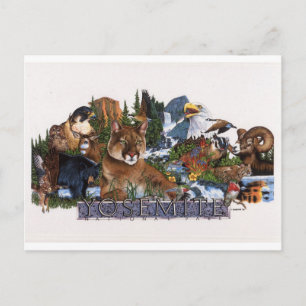 Cartão Postal Vida Selvagem de Yosemite