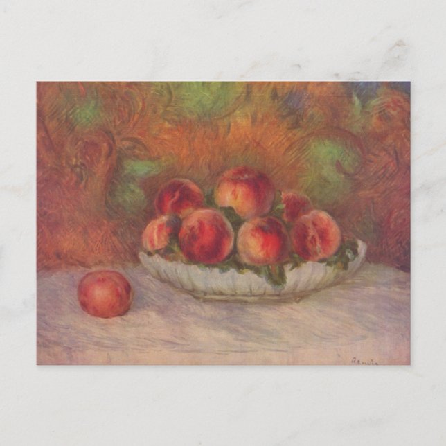 Cartão Postal Vida tranquila com frutas - Pierre-Auguste Renoir (Frente)