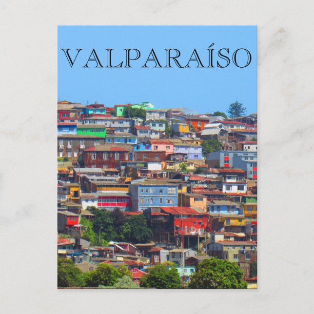 Cartão Postal vida valparaíso (Frente)