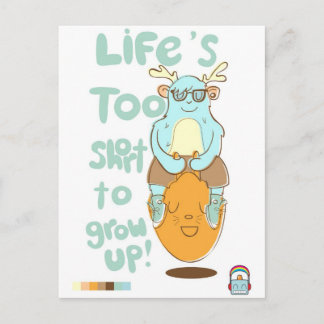 Cartão Postal vidas muito curtas