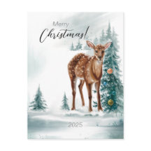 Vídeo de Natal na Floresta em Aquarela