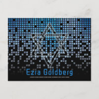 Vídeo Game Gamer Azul Preto Bar Mitzvah Agradecime