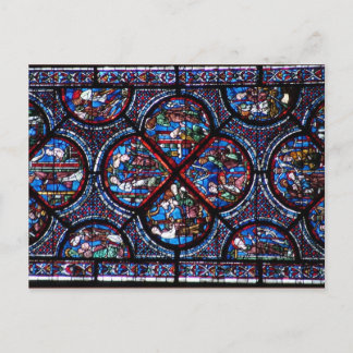 Cartão Postal Vidro Arranjado Francês