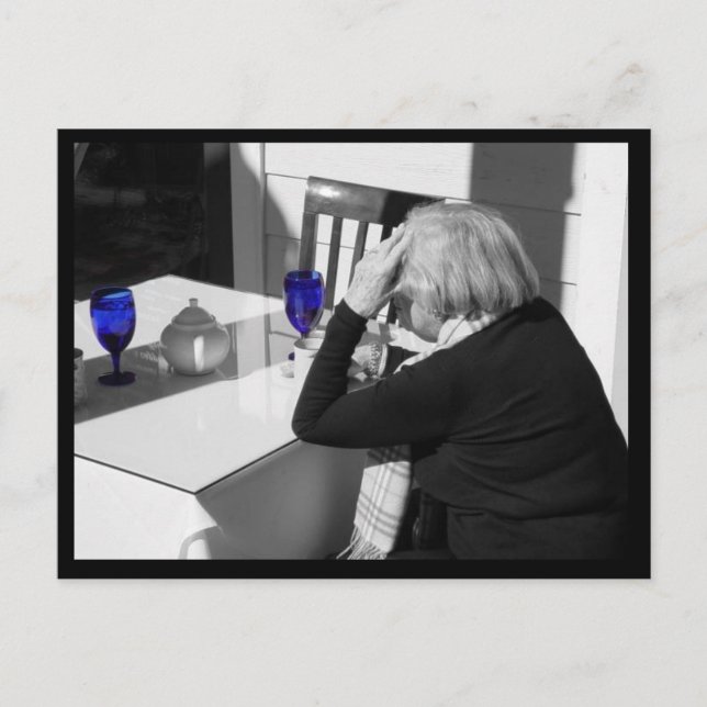 Cartão Postal Vidro Azul (Frente)