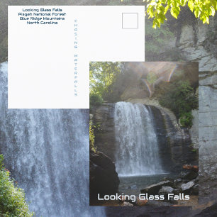 Cartão Postal Vidro Cai Montanhas Blue Ridge NC