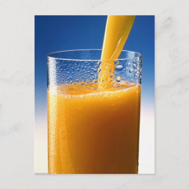 Cartão Postal Vidro de suco (Frente)