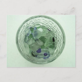 Cartão Postal Vidro do Balão de Natação