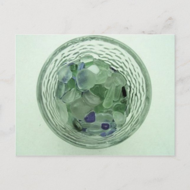 Cartão Postal Vidro do Balão de Natação (Frente)