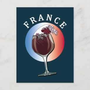 Cartão Postal Vidro francês - França