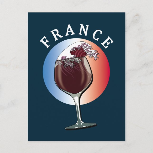 Cartão Postal Vidro francês - França (Frente)