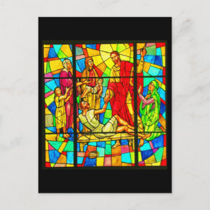 Cartão Postal Vidro manchado de cartão-postal-27