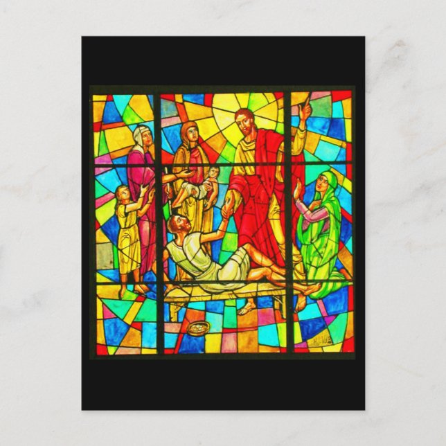 Cartão Postal Vidro manchado de cartão-postal-27 (Frente)