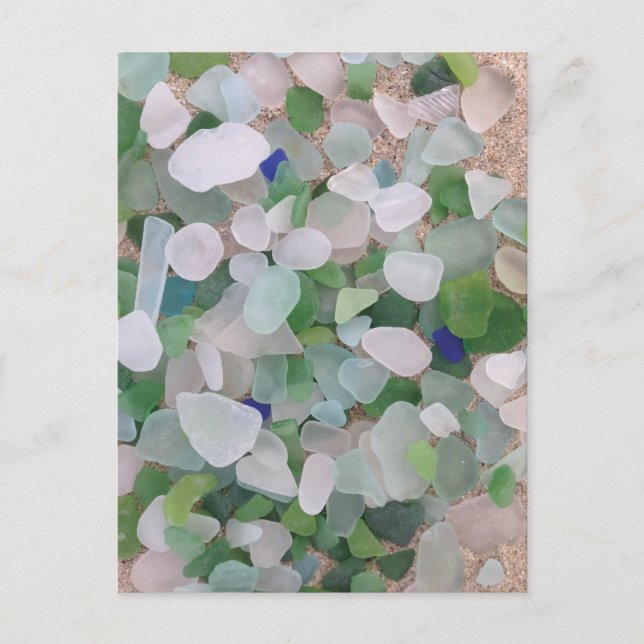 Cartão Postal Vidro marinho do oceano (Frente)