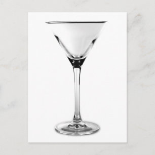 Cartão Postal vidro martini
