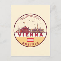 Viena, Áustria, Cidade do Skyline Emblem