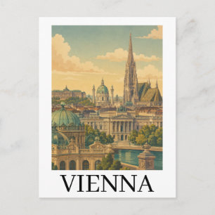 Cartão Postal Viena Áustria Viagem Antiga Cultura Austríaca