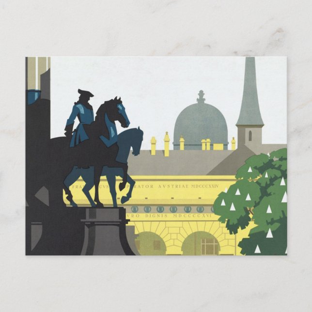 Cartão Postal Viena Áustria - Viagens vintage (Frente)