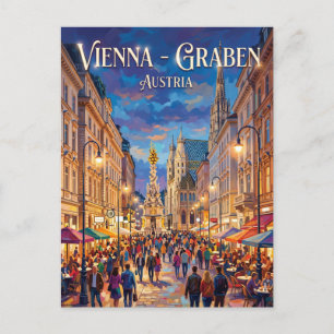 Cartão Postal Viena - Graben Áustria