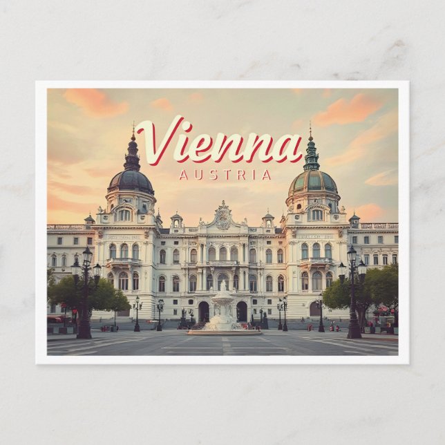 CARTÃO POSTAL VIENNA AUSTRIA VINTAGE (Frente)