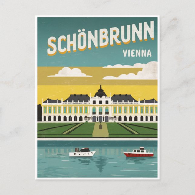 Cartão Postal vienna vintage (Frente)