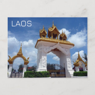 Cartão Postal vientiane gate laos
