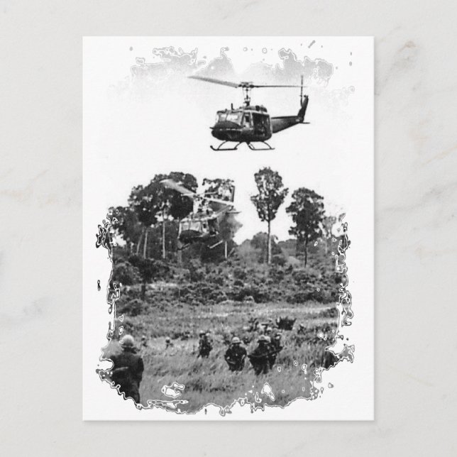 Cartão Postal Vietnam Huey Landing (Frente)
