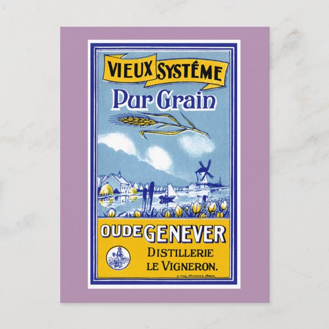 Cartão Postal Vieux Systeme Pur Grain (Frente)