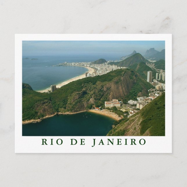 Cartão postal "View from Sugarloaf, Rio de Janeiro (Frente)