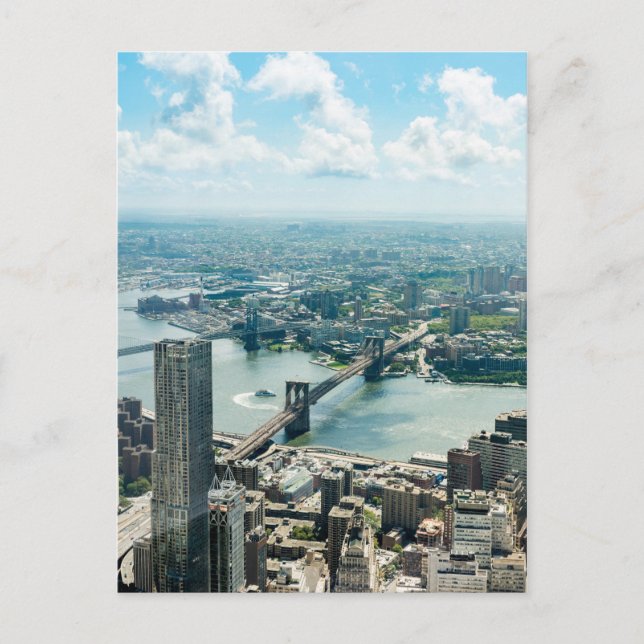 Cartão Postal View of New York Postcard (Frente)