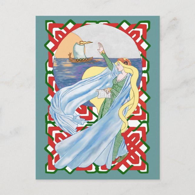 Cartão Postal Viking Adieu (Frente)