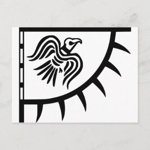 Cartão Postal Viking Black Raven Banner
