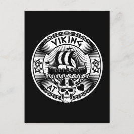 Cartão Postal Viking no coração