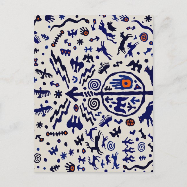 Cartão Postal Viking Shaman Ritual Talisman (Frente)