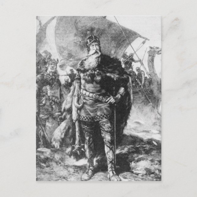 Cartão Postal Viking Warrior (Frente)