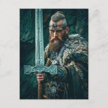 Viking Warrior in Authentic Attire