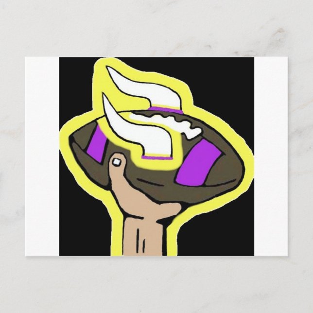 Cartão Postal vikings football (Frente)