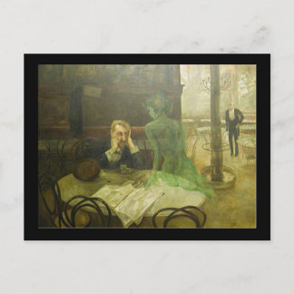 Cartão Postal Viktor Oliva. Bebedor de Absinto