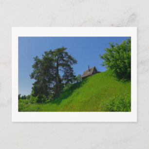 Cartão Postal Vila de Cenário Rural de Nature Sky