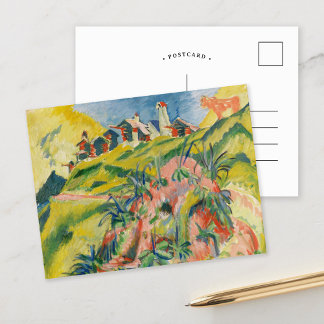 Cartão Postal Vila de Montanha | Ernst Ludwig Kirchner