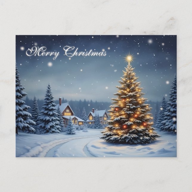 Cartão Postal Vila de Natal Pacífica com Luzes (Frente)