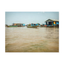Vila Flutuante, Casas e Barcos, Camboja