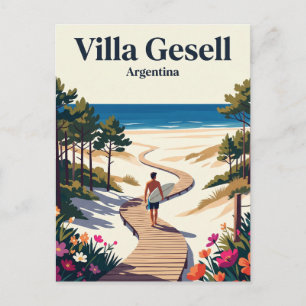 Cartão Postal Vila Gesell Argentina