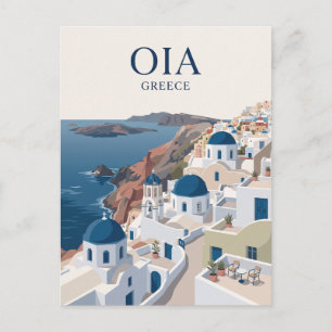 Cartão Postal Vila Oia Grécia
